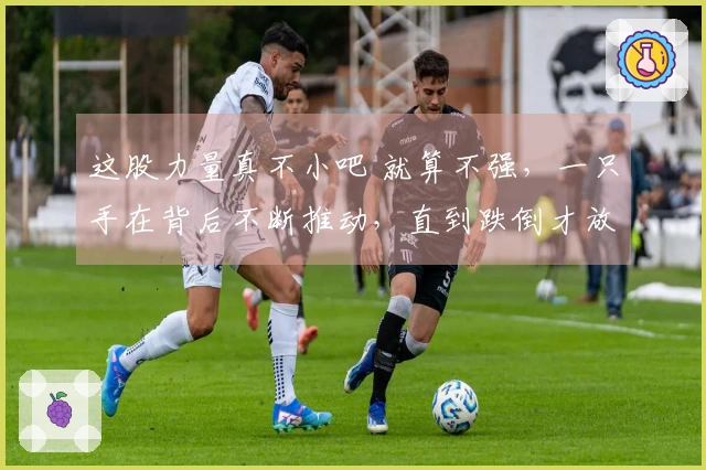 这股力量真不小吧 就算不强，一只手在背后不断推动，直到跌倒才放手